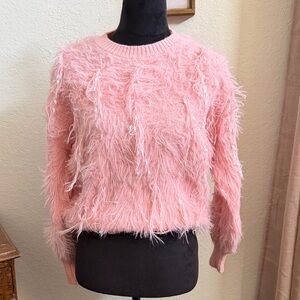 Pink Fuzzy Sweater